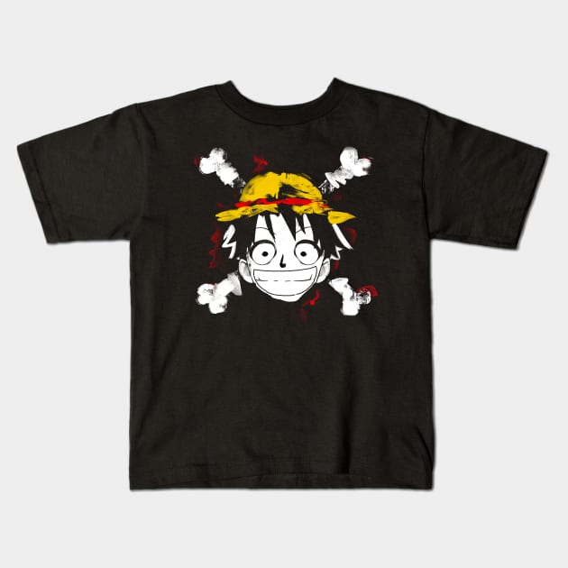 Pirate King Kids T-Shirt by Heksiah